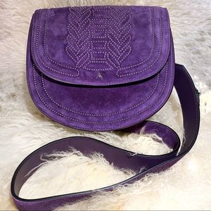 Altuzarra royal purple large ghianda bag